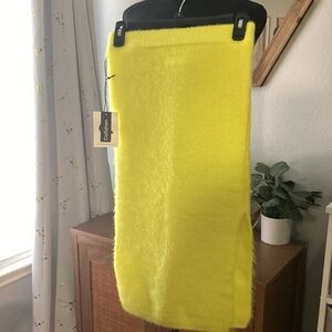 NWT Callahan Knit Skirt Yellow US size small. LA based designer.